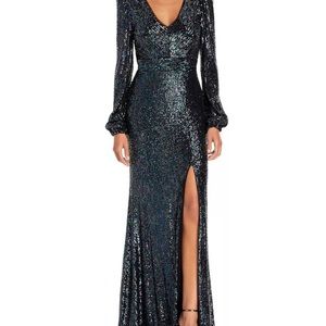 Sequin aqua dress, new with tags, great for formal event